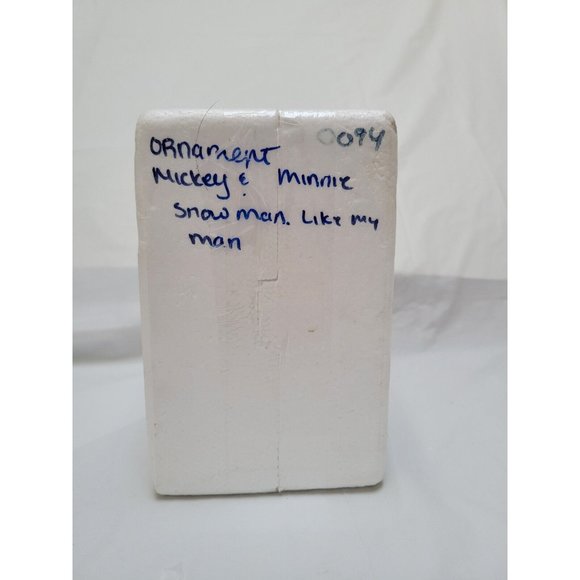 Mickey Mouse 2007 Snow Globe Ornament SNOW MAN LIKE MY MAN Bradford #A0909 COA - Picture 11 of 11